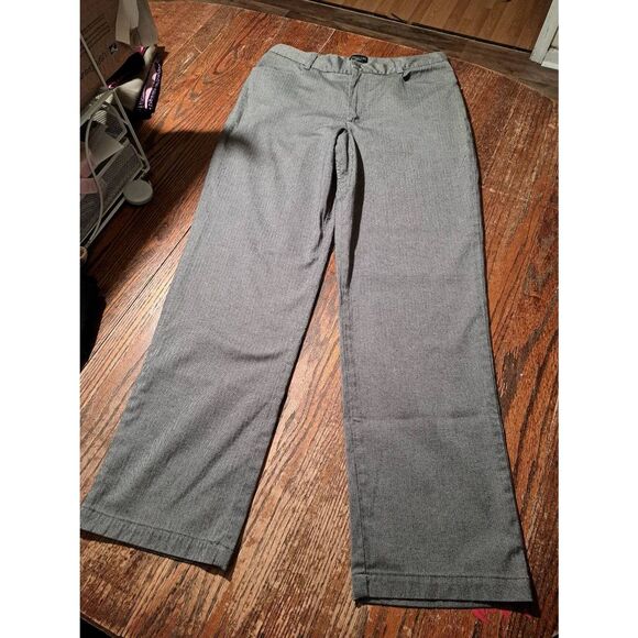 Riders Women’s Size 12 Gray Stretch Pants Trousers Pockets Belt Loops - Picture 1 of 4